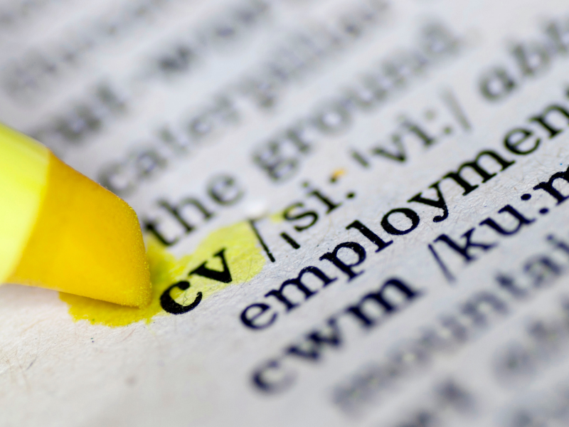 Writing your first CV